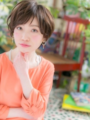 30代40代大人女子へ♪くせ毛風ゆるふわマッシュショート