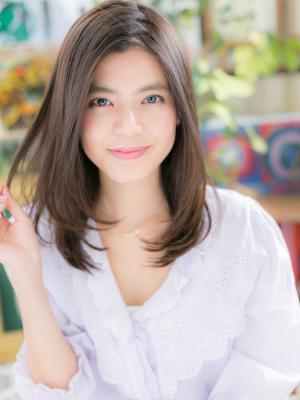 黒髪も◎大人かわいい美髪ストレート