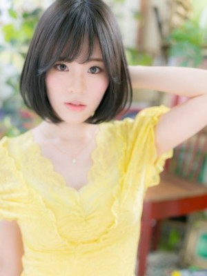 愛され★黒髪＆前下がり★モテストレート