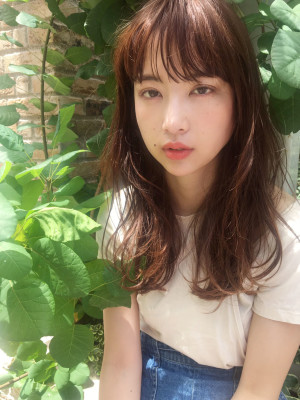 ほつれカールがおしゃれな夏髪【y－３６９】