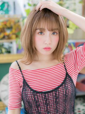 外国人風カラー☆外ハネハニーヘア