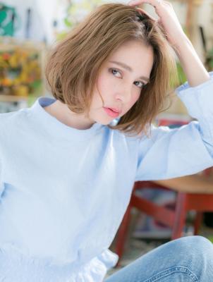 外国人風☆ナチュラルウェーブ大人ボブ