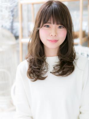くせ毛風・ワンカールロングレイヤー