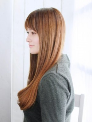 ツヤ系ストレートロング