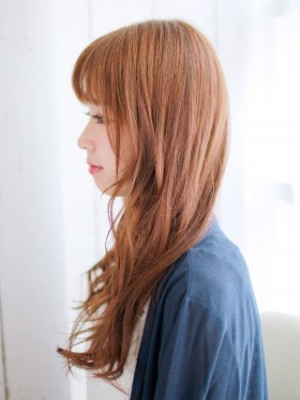 ロングのミックスカールスタイル