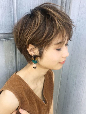 ハイライト☆夏髪はショートにキマリ【y－３７３】