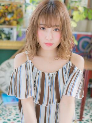 シフォンウェーブ♪外国人風小顔ボブ