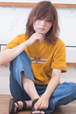 ひし形デジタルパーマフェミニンスタイル　AKI-349