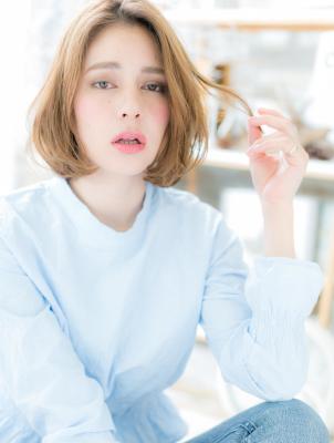外国人風☆ナチュラルウェーブ大人ボブ