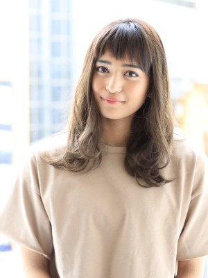 大人グレージュウェーブ