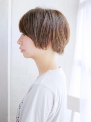 重めショートのバルーンボブ