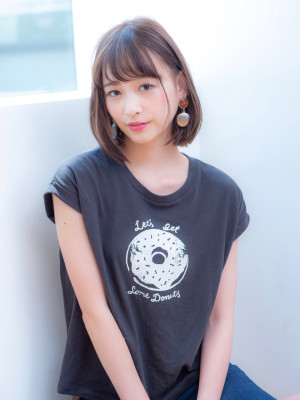 大人可愛いボブ