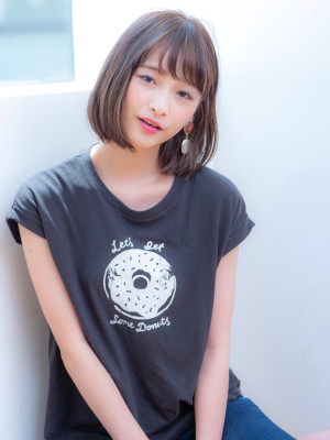 大人可愛いボブ