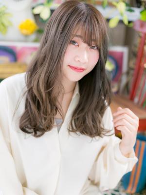 アシンメトリーくせ毛風グラマラスロング