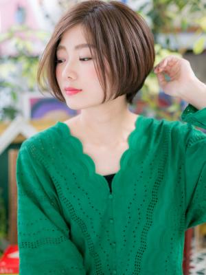 アシンメトリー美シルエットツヤ髪小顔グラボブ