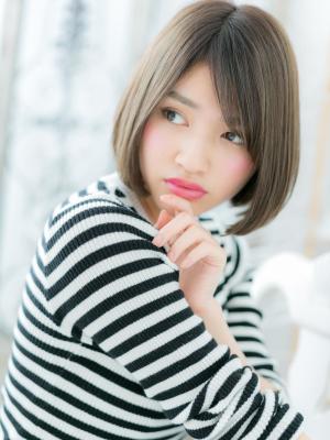 大人クラシカル…小顔前下がりボブ