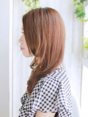 きれい目なワンカールセミミディアムスタイル