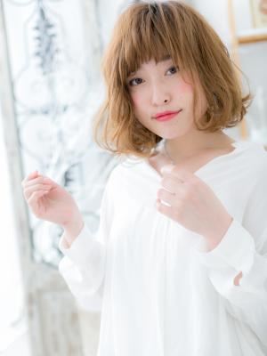 Aライン♪外国人風前下がりふわミディ