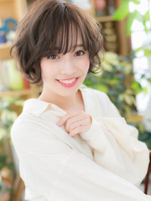くせ毛風カール♪小顔前下がりボブ