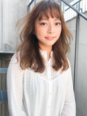 大人キレイなツヤ髪ロングヘア ハイライトM-198