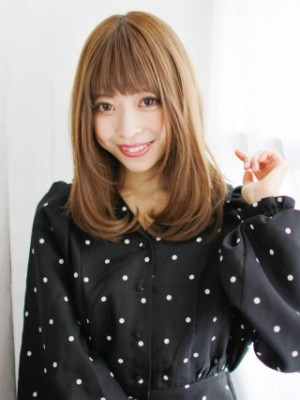 ツヤ感内巻きワンカールスタイル