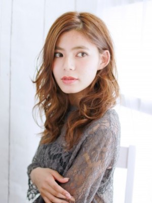 無造作ウエットロングスタイル
