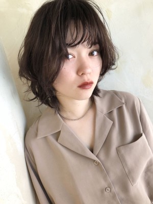 小顔に見える ひし形ボブ 【y－３９４】
