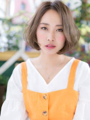 外国人風…ニュアンスカール大人ボブ