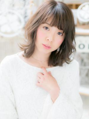 大人かわいい…ひし形シルエットロブ