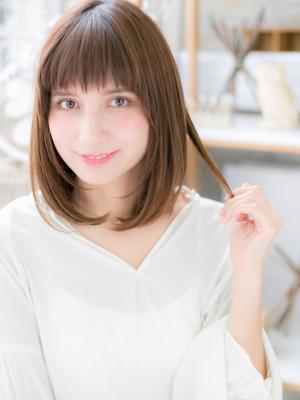 大人かわいい黒髪風ツヤロブ