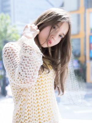 グレージュロング