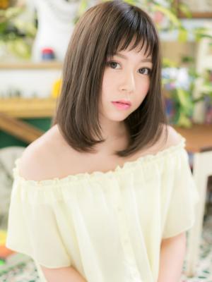 大人かわいい◎黒髪風・オン眉・ワンカール