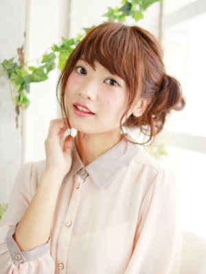 ゆる可愛いアップスタイル