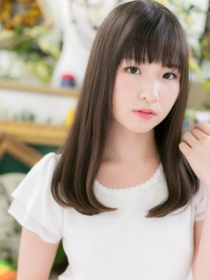 大人かわいい♪黒髪・美髪ストレート