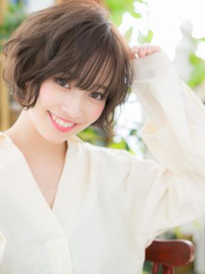 くせ毛風カール♪小顔前下がりボブ