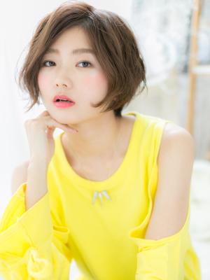 アシンメトリー★くせ毛風大人ピュアショート