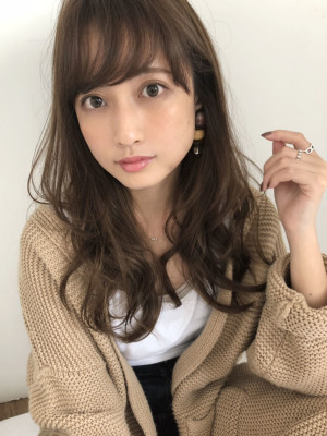 大人セミロングミックスパーマ【y－４０６】