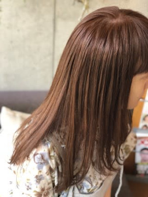 愛されピンクベージュカラー