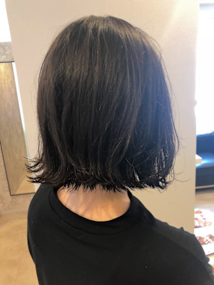 黒髪パツンボブ☆