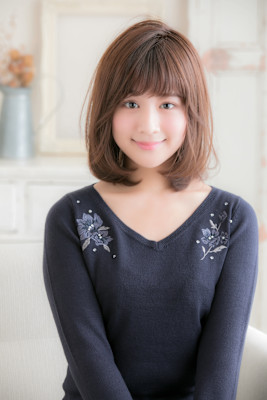 守ってあげたくなるエアリーボブ