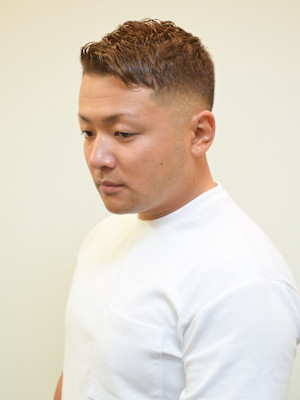 刈りたい頭 マイルドなバーバーフェードスタイル