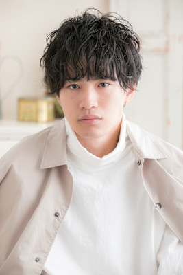 くせ毛風マッシュ