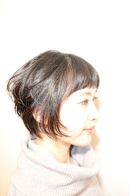 ショートカット×シークレットパーマ