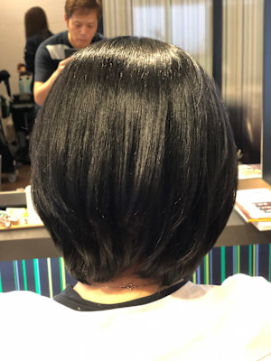 毛先ビビり毛の縮毛矯正