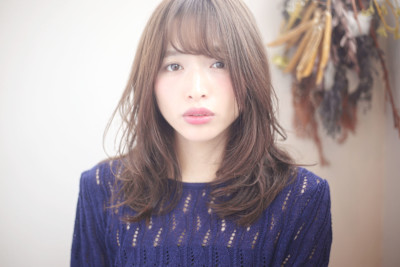 大人ワンカールひし形シルエットセミロング♪S２３