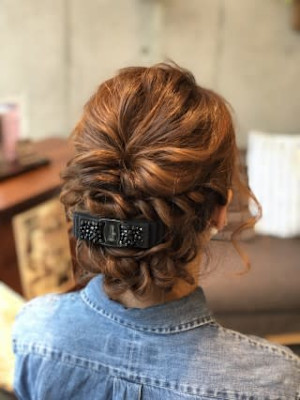 ☆サイド編み込み大人アレンジ☆