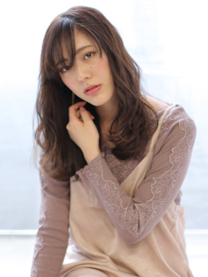 冬＊ショコラグレージュフェザーロング