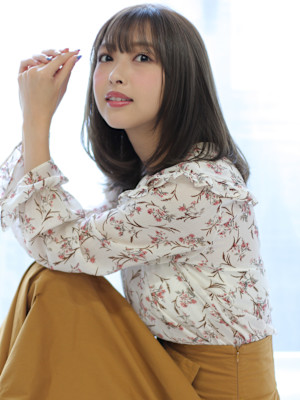 秋冬に☆シースルーバング 内巻きワンカール