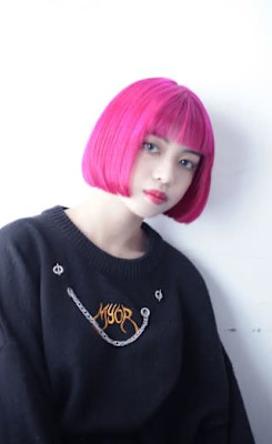 【OREO】切りっぱなしPINK　ミニマムボブ