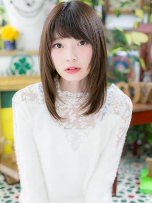 前下がり♪ナチュラル小顔ストレート